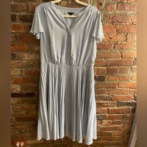 Ann Taylor Pleated Midi Dress  - Size 16
